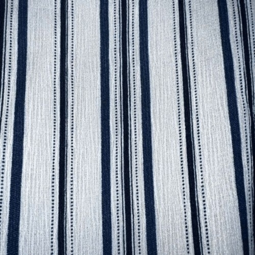EVERLY Blue White Striped Tie Side Faux Wrap Romper NWOT Size M - Picture 8 of 9